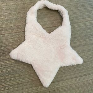 JAPANESE Tiny Faux Fur Mini Star Purse - NEW W/O TAGS